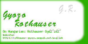 gyozo rothauser business card